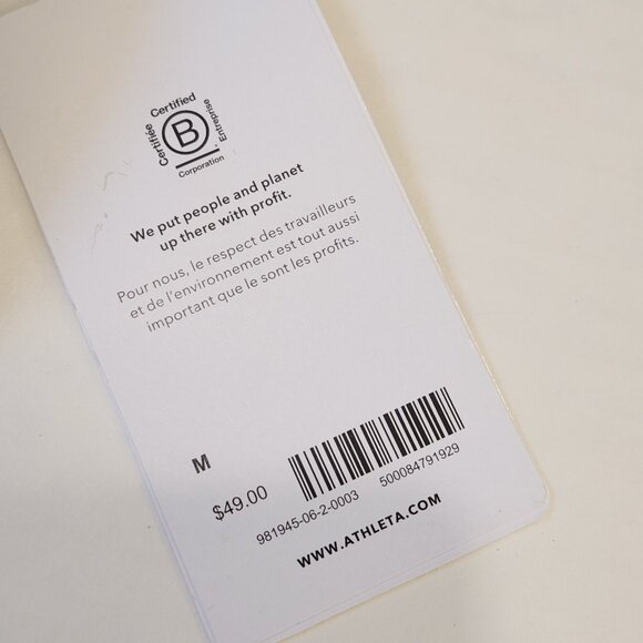 Athleta NWT Aurora Tank M Teal Blue Fitted Ribbed Seamless Activewear Breathable - Picture 6 of 11